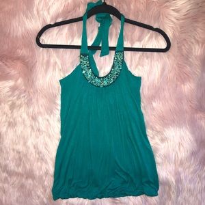 Studio Y turquoise stone neck halter